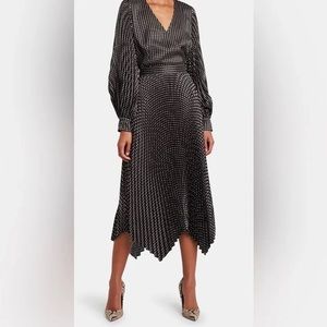 INTERMIX Bella Printed Midi Skirt size 10 NWT